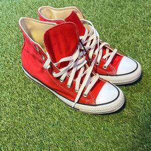 Converse All Star Hi Top Red Sneakers 6.5